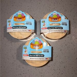 Crazy Fun Squishy Bun Viral Rainbow Mystery Dumpling Mini 3 Pack
